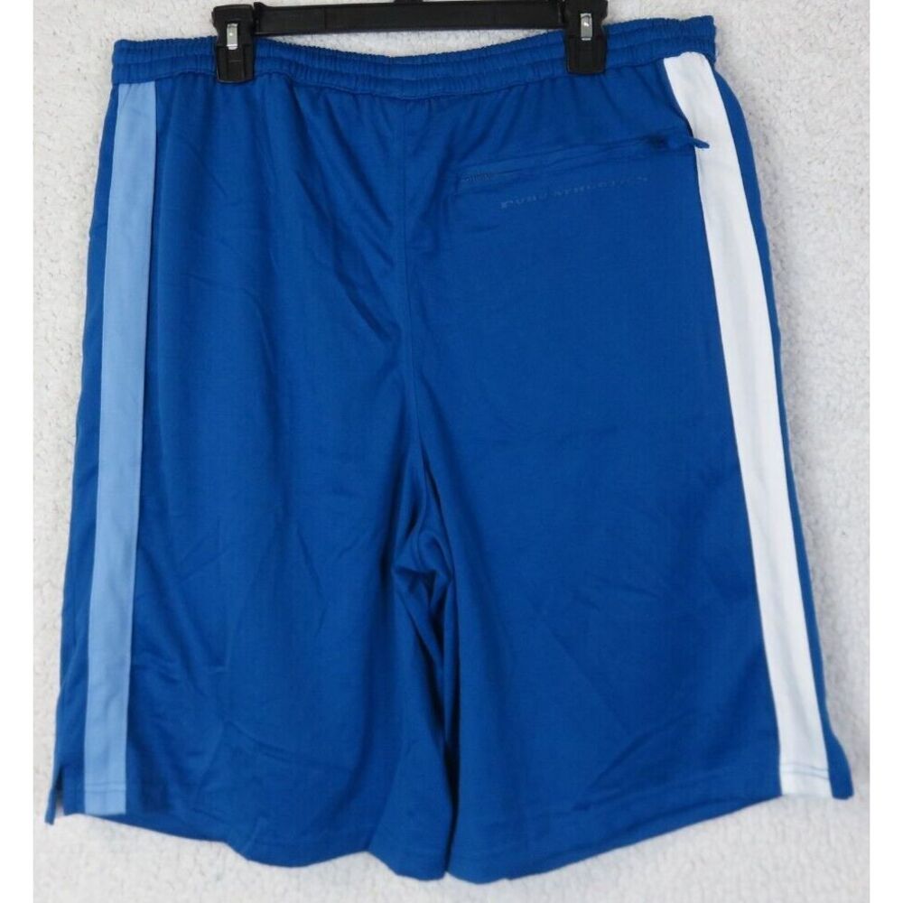 Mens FUBU Shorts Collection Size 1X Gym Workout Blue‎ Elastic Waist Draw String